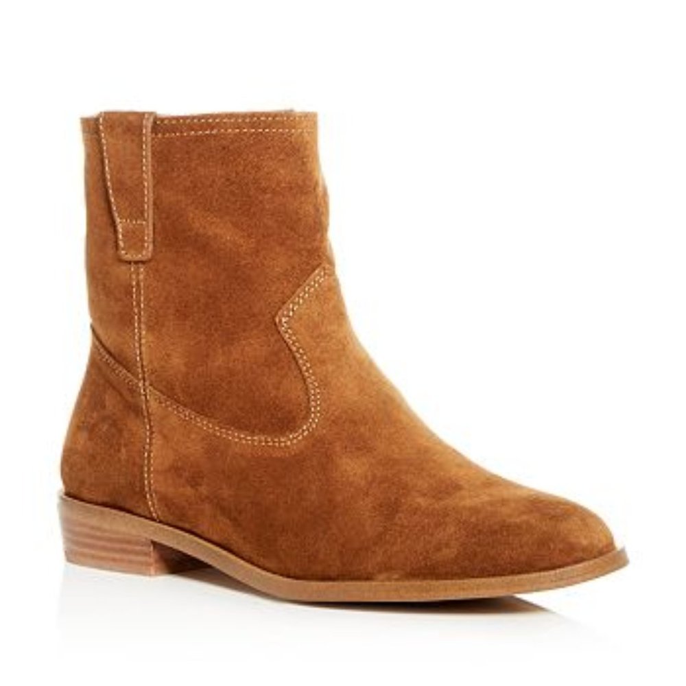 Rebecca Minkoff Women's Chasidy Low-Heel suede booties. Brand new Size 9/9.5